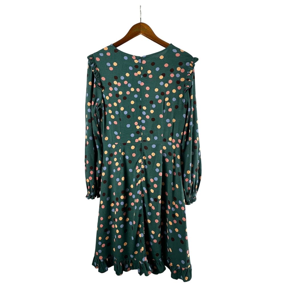 Princess Highway x Modcloth - Green Confetti Polka Dot Print Mini Dress